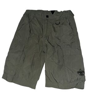 Boy Scouts of America Shorts Boys Youth Large Green Cargo Pockets Uniform BSA